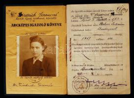 1943 Bp., Ügynök (utazó, üzletszerző, képviselő) arcképes igazolványa