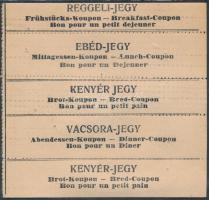 cca 1930 A Magyar Cserkészszövetség által kiadott étkezési jegyek