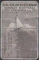 1928 A Balatoni Kultúrnap kedvezményes utazási igazolványa fémlemezből