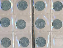 Nagy-Britannia 114db-os fémpénz gyűjtemény 4 éremtartó albumban T:vegyes
Great Britain 114pcs of coi...