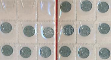 Nagy-Britannia 114db-os fémpénz gyűjtemény 4 éremtartó albumban T:vegyes
Great Britain 114pcs of coi...