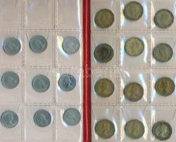 Nagy-Britannia 114db-os fémpénz gyűjtemény 4 éremtartó albumban T:vegyes
Great Britain 114pcs of coi...