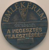 Koleszár Aranka (1946-) DN "Zorkóczy Béla 1898-1975 / Emlékérem a hegesztés fejlesztéséért&quot...