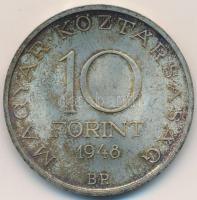 1948. 10Ft Ag "Széchenyi" T:2-,3 Adamo EM2