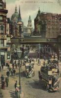 London, Ludgate Circus, Pecks Lever Watches, horsebus (EK)