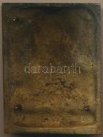 Mészáros József (1898-) 1944. "Schubert" szlovák nyelvű Br plakett, jelzetlen (86x67,5mm) ...