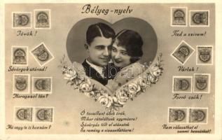 Stamp language, romantic