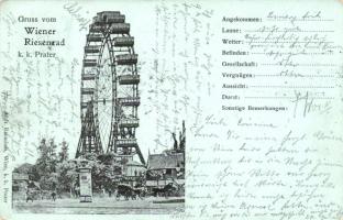 Vienna, Wien II.; Prater, Riesenrad / amusement park, ferris wheel (EK)