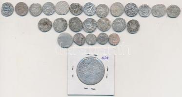 Vegyes: 26db-ból álló vegyes magyar, német kora újkori ezüstpénz tétel, közte Német Államok / Sziléz...