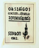 1962 Tamásy Gábor: Rugby a szünetben, hátoldalon feliratozva, az Országos Egyetemi és Főiskolai Fotó...