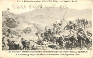 1878 Sarajevo ostroma, a Mollinary gyalogezred / battle of Sarajevo, infantry regiment