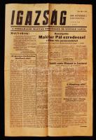1956 Az Igazság című újság november elsejei száma a forradalom híreivel