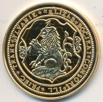 DN "Magyar aranypénzek utánveretben - Bocskai Erzsébet 10 dukát" aranyozott Ag emlékérem (5.5g/0.999/25mm) T:PP Tanúsítvánnyal