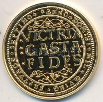 DN "Magyar aranypénzek utánveretben - Bocskai Erzsébet 10 dukát" aranyozott Ag emlékérem (...