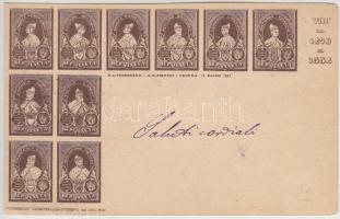 1897 Republic of Venice stamp collection of doges (cut)