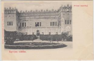 Frics, kastély, kiadja Divald / castle