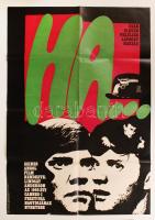 1969 A Ha... című, Lindsay Anderson által rendezett, a Cannes-i filmfesztivál nagydíj nyertes filmjének reklámplakátja, 57x81 cm