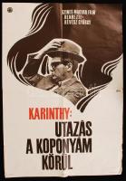 1970 Karinthy: Utazás a koponyám körül című, Révész György által rendezett film plakátja Latinovits Zoltán főszereplésével, 57x82 cm