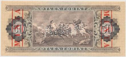 1980. 50Ft "D 000 000325" sorozat és sorszámmal, piros "MINTA" felülnyomással és...