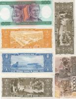 Brazília modern tétel 6db bankjegy 5 klf T:I,II