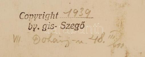 1939 Átmeneti kabát és színes nyári szövetek. 1940-1941 tavasz-nyár. Szegő Gizi (1902-1985) grafikus...