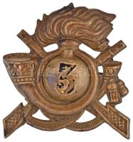 Osztrák-Magyar Monarchia ~1914-1918. Hegyivadász tüzér alakulat jelvénye (64x71mm) T:2- Austro-Hungarian Monarchy ~1914-1918. Gebirgsjäger artillery badge (64x71mm) C:VF