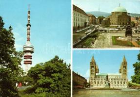 60 db MODERN magyar városképes lap és motívumlap; folklór / 60 modern Hungarian town-view postcards ...