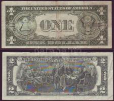 USA 1935c 1$ + 1976. 2$ T:II