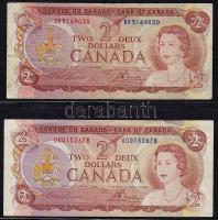 Kanada modern tétel 1$ (3x) 2 klf + 2$ (2x) T:I,II