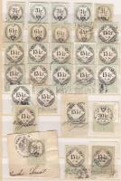 28 db magyar illetékbélyeg