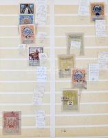 Kb 230 db Budapest városi illetékbélyeg 6 lapos nagyalakú berakóban