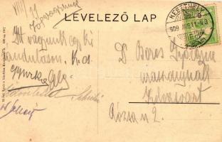 Keszthely, Zsinagóga, vasútállomás; Mérei Ignác kiadása (EK)