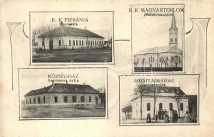 Mohol, Izraelita imaház, magyar templom / synagogue, catholic church; Art Nouveau (EK)