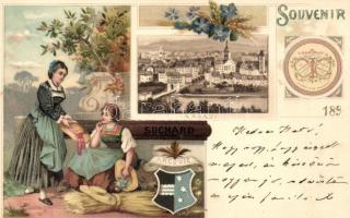 189? Aarau; Suchard advertisement litho