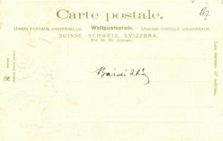 Geneve, Geneva; Wappen / coat of arms Emb. litho