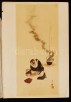 Borz, színes japán ofszet grafika, 36x17 cm