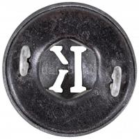 Osztrák-Magyar Monarchia ~1916. "K" szürke sapkarózsa (30,5mm) T:2
Austro-Hungarian Monarc...