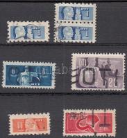 1949 7 db SzTK bélyeg 1Ft, 6Ft, 23Ft, 80f, 450Ft