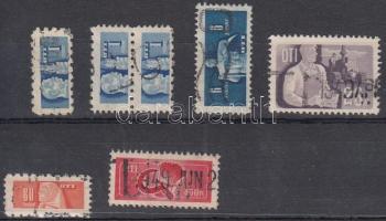 1949 7 db SzTK bélyeg 1Ft, 6Ft, 23Ft, 80f, 450Ft