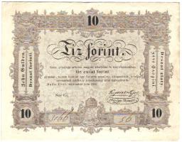 1848-49. 10Ft "Kossuth bankó" T:II