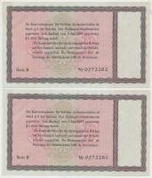 Német 3. Birodalom 1933. 30RM "ENTWERTET" (érvénytelenítve) perforációval (2x) sorszámköve...