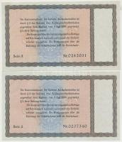 Német 3. Birodalom 1933. 50RM "ENTWERTET" (érvénytelenítve) perforációval (2x) T:I-,II
Ger...