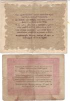 1848-49. 5Ft+10Ft (2x) "Kossuth bankó" T:III/IV