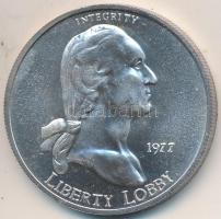 Amerikai Egyesült Államok 1977. "Liberty Lobby - George Washington / 1SE" Ag emlékérem (31...