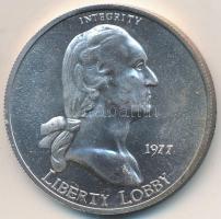 Amerikai Egyesült Államok 1977. "Liberty Lobby - George Washington / 1SE" Ag emlékérem (31...