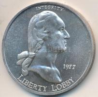 Amerikai Egyesült Államok 1977. "Liberty Lobby - George Washington / 1SE" Ag emlékérem (31...