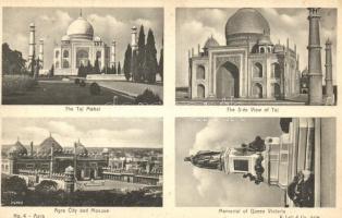 Agra, The Taj Mahal, mosque, memorial of Queen Victoria, No. 4.