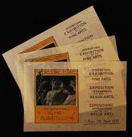 1897 A drezdai nemzetközi művészeti kiállítás 3 db szórólapja.