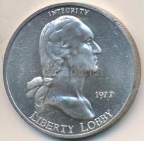Amerikai Egyesült Államok 1977. "Liberty Lobby - George Washington / 1SE" Ag emlékérem (31...