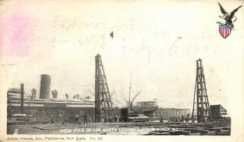 Hoboken, new pier of the North German Lloyd, No. 178. (EK)